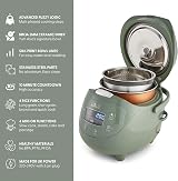 Yum Asia Panda Mini Rice Cooker 3.5 Cup Ninja Ceramic Bowl FuzzyLogic view 3
