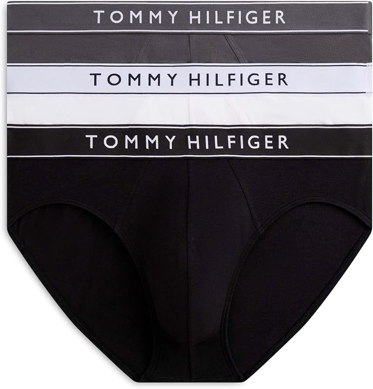 Culottes Lot de 3 Homme avec Ceinture à Motif Logo, Multicolore (Blk/DRK Ash/WHT), M — photo 1 sur 5