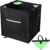 Arrowbash Arborist Throw Line Cube Bag, Foldable Storage Box,Green | Portable Climbing Rope Organizer, Easy Folding Storage Box, Outdoor Tree Work Accessories, Cube Design with Pocket