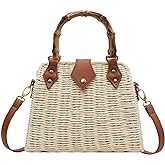Cross Body Handbags for Women Straw Woven Beach Bag 2026 Summer Handmade Purses Wicker Rattan Bag Holiday