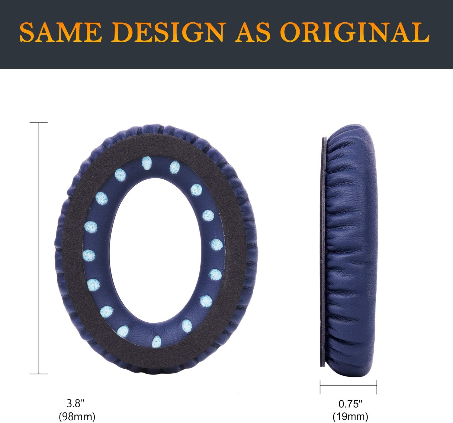 SoloWIT Professional Earpads Cushions for Bose QuietComfort 35 (QC35) and Quiet Comfort 35 II (QC35 II) Over-ear Headphones - Image 4