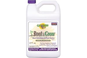 Bonide Garden Rich Root & Grow Root Stimulator & Plant Starter, 128 oz Concentrate 4-10-3 Fertilizer for Transplanting