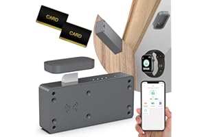 Eseesmart Smart Cabinet Lock, Hidden RFID Keyless Electronic Bluetooth DIY Drawer Locks, Baby Proofing Child Safety Cabinet Locks for Cabinet Locker Drawer Cupboard