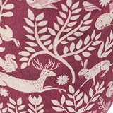 furn. Woodland Animal Velvet Doorstop - Scandinavian Forest Design Fabric view 4