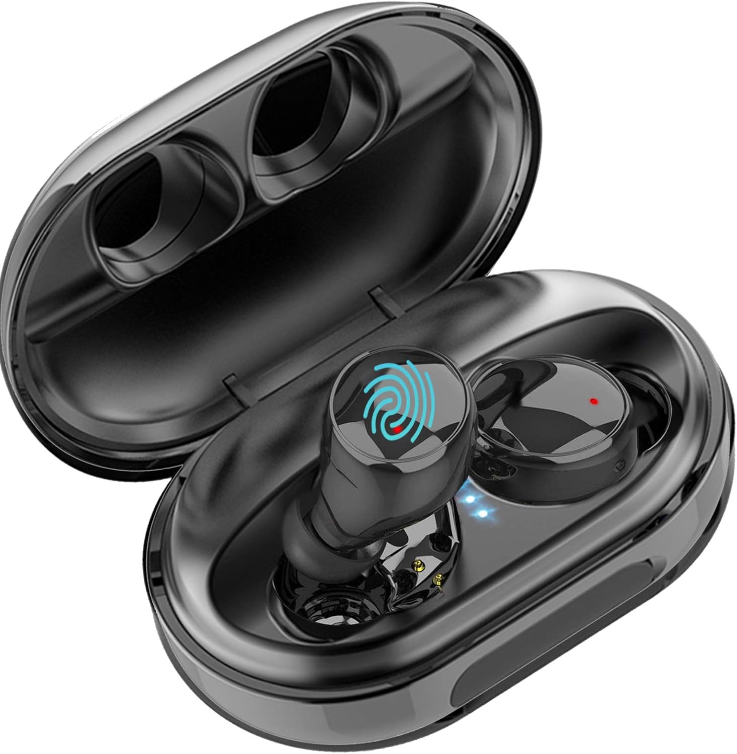 Wireless Earbuds Bluetooth 5.0 Headphoneswith 120H Charging Case, 3D Stereo Noise Cancelling Earphones with Microphone IPX8 Waterproof Sport Headphones in-Ear Ear Buds for Android/iPhone