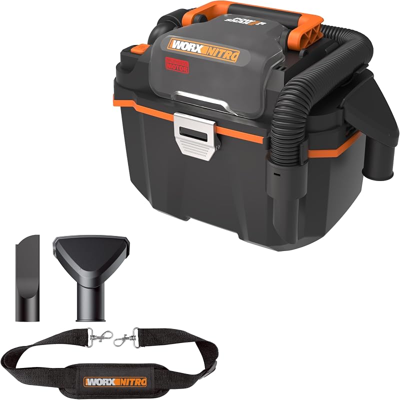WORX WX031.9 18V Cordless Wet/Dry Vacuum 8L Brushless Inlet 16kPa