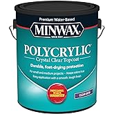 1 gal Minwax 13333 Clear Polycrylic Water-Based Protective Finish Satin