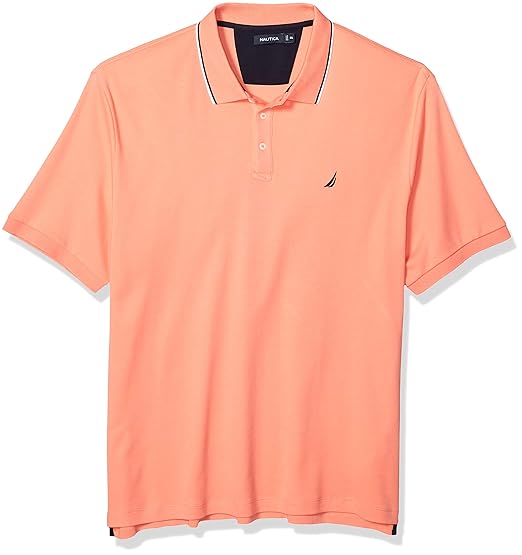 polo coral hombre