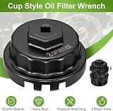 Spurtar 64mm Oil Filter Cap Wrench for Toyota/Lexus 2.5-5.7L 3/8 Drive view 6