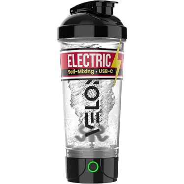Amazon.com: VELOMIX Electric Protein Shaker Bottle - 24 oz | USB-C