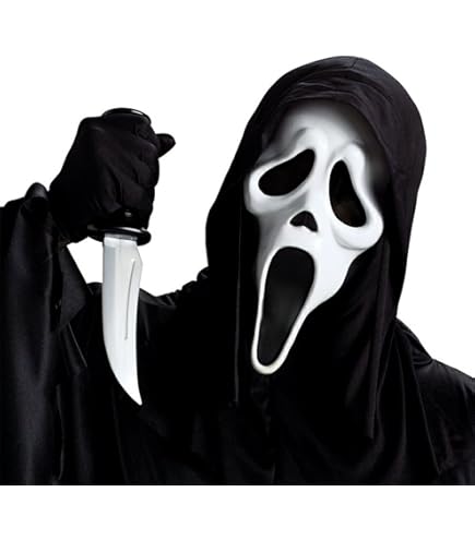 Fun World Juego De Máscara Y Cuchillos Ghost Face Bloody