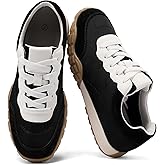 COOLLULU Women Casual Sneakers Lightweight with Foam Insole Running Walking Shoes-Non-Slip Comfortable Lace Up Fashion Sneakers for Women Trendy