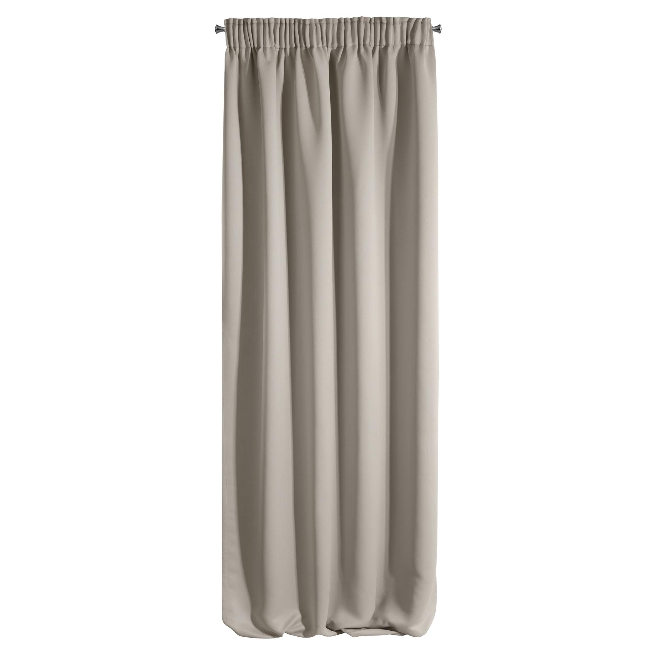 Design91 Smooth Blackout Curtains, Soft Curtains, Modern Plain Bedroom, Children's Room, Living Room, Cappuccino, 135 x 270 cm