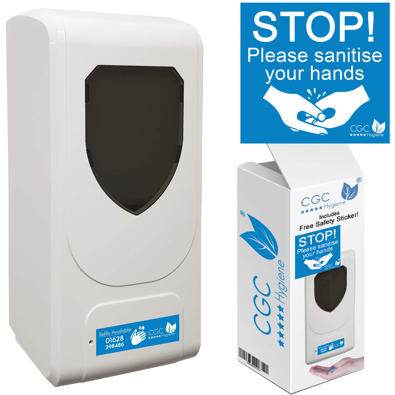 Professional Wall mount Automatic Hand Sanitizer Dispenser and Soap Dispenser with Bulk Fill and