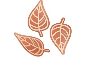 CONDERYANG 3Pcs Bird Bath Copper Purification Disk 99.99% Pure Copper Water Cleaning Discs 0.6mm Physical Clean Water for All-Season Universal Natural Fit for Outdoor Birdbaths, Bowls, Garden Fountain（Leaf）