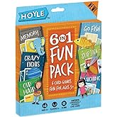 Hoyle Card Games for Kids 6 in 1 Fun Pack – Memory, Crazy Eights, Old Maid, Go Fish, Slap Jack and Matching