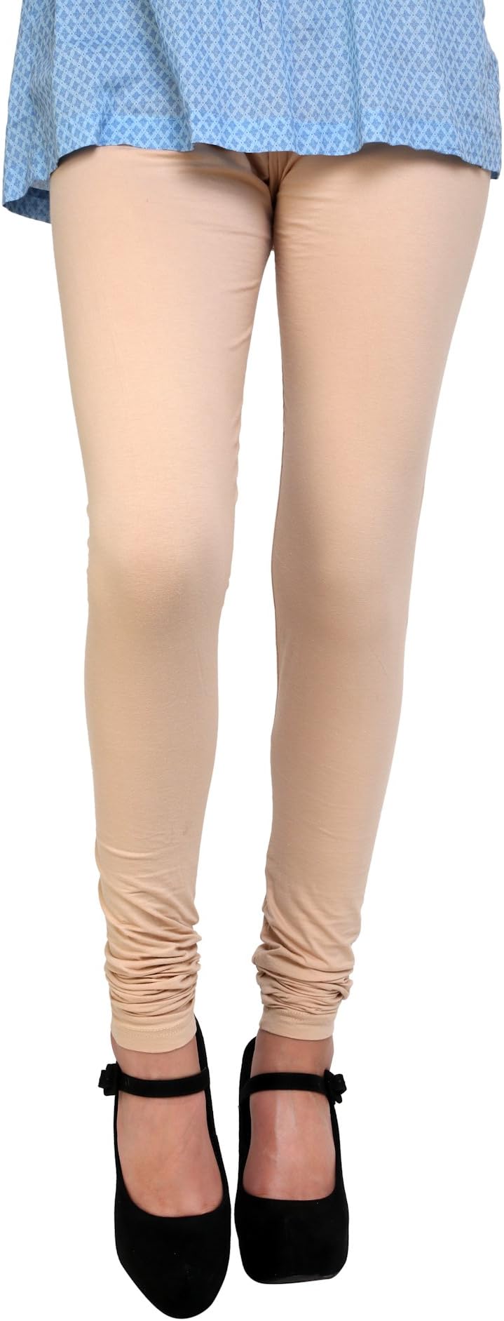 Anekaant Women's Cotton Lycra Free Size Indian Chudidar Legging