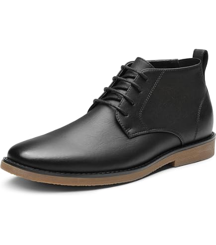 Bruno Marc Men's Chukka Dress Boots Casual Shoes,Brown,6.5 | Breathable Lining, Padded Collar, Durable TPR Outsole, Lace-up Closure, Ideal for Office, Business, Casual, Work & Daily Wear