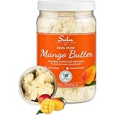 SULU ORGANICS 100% PURE COLD PRESSED REFINED RAW MANGO BUTTER (2 LB)