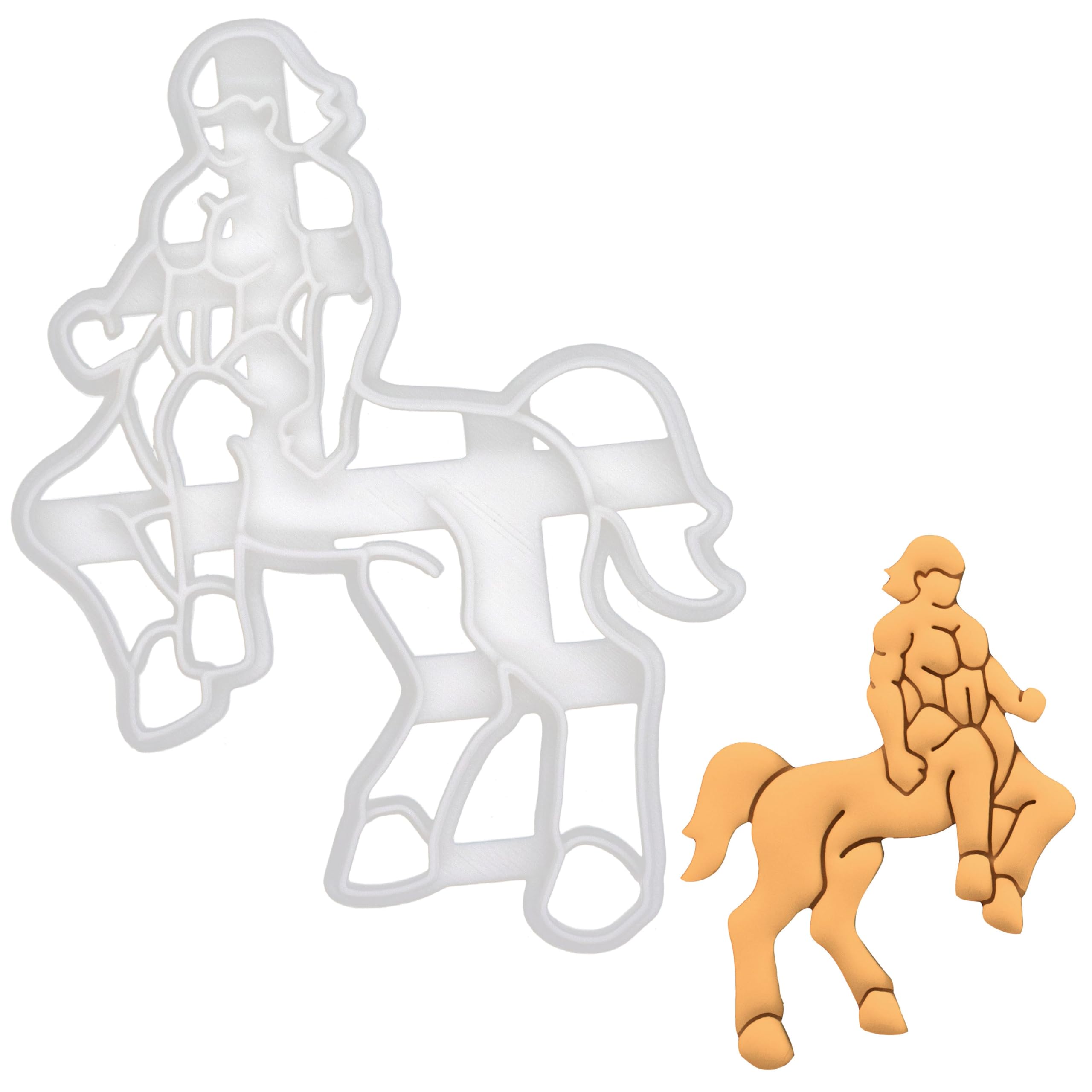 BAKERLOGY Centaur Cookie Cutter - Detailed Biscuit Cutter Design for Baking and Crafts, Ideal on Fondant, Dough, Clay