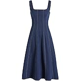 CIDER Denim Ruffle Cami Maxi Dress