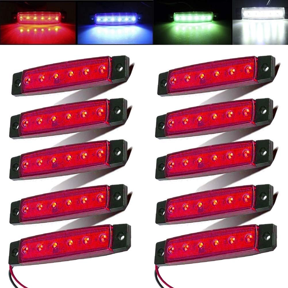 HONG 111 Marine Boat Lights, Utility Led Interior Lights for Boat Deck Courtesy Cockpit Decoration Light, 12V Waterproof Boat Navigation Lights for Bow and Stern, Kayak Lights (10 Pack) (Blue) : Sports & Outdoors