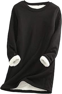 Sherpa lined crewneck sweatshirt Clearance