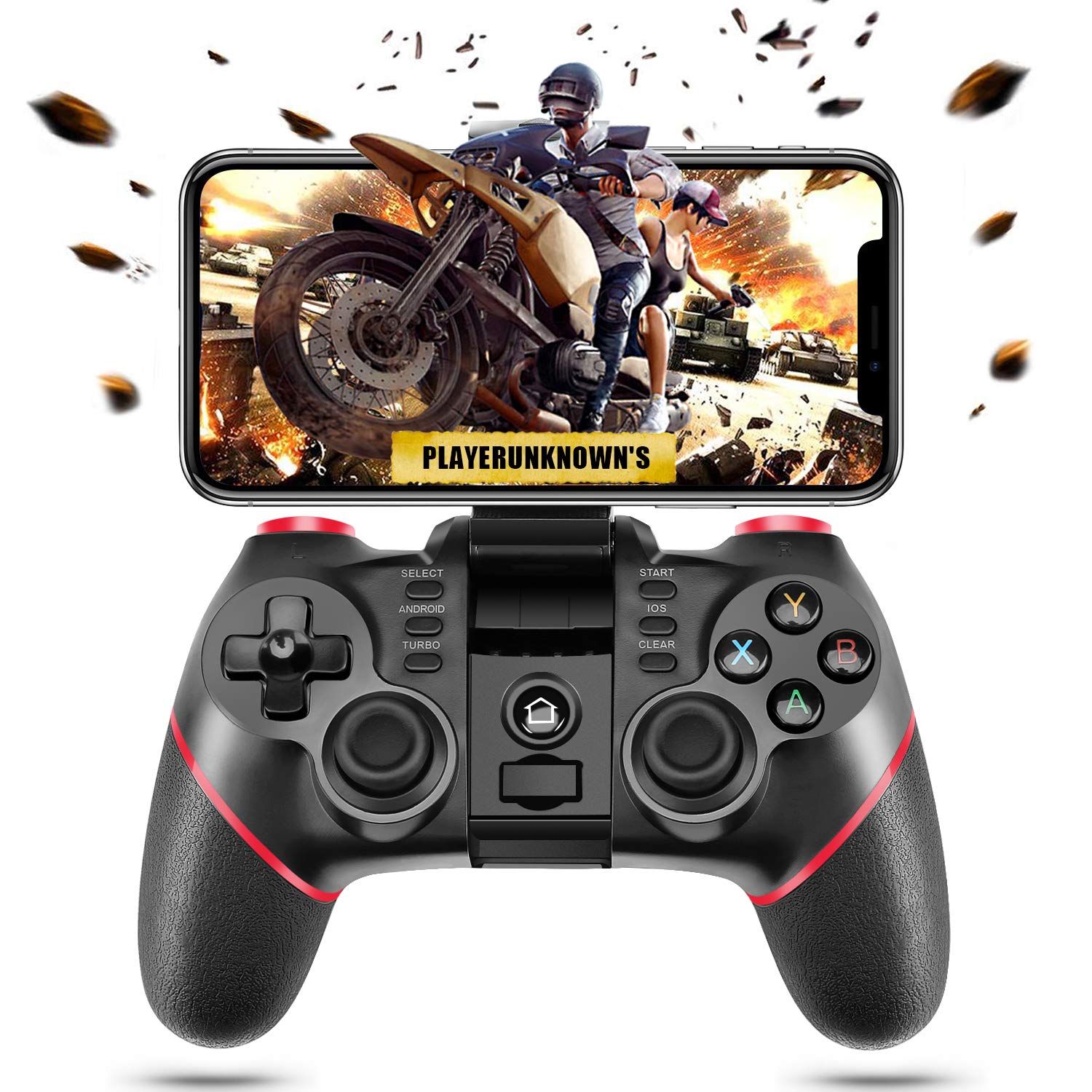 ACGEARY Wireless Bluetooth Android Game Controller Mobile Gaming Controller  Gamepad Joystick Compatible for iOS/Android Phone/PC Windows/Tablet/Smart  ... - 
