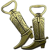 12 Pcs Cowboy Boot Bottle Opener Cowgirl Western Derby Rustic Guest Favors for Baby Shower, Wedding, Birthday, Gender Reveal & Bridal Shower Parties Wedding favors with Organza Bag Thanks Tags