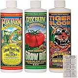 Twin Canaries Liquid Volume Conversion Chart FoxFarm Liquid Nutrient Trio Soil Formula: Big Bloom, Grow Big, Tiger Bloom (Pac