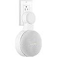 Caremoo Google Nest Mini Wall Mount Holder, Space-Saving Design Outlet Mount, Perfect Cord Management for Google Nest Mini 2nd Generation (White)