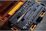 DEWALT DWMT45034 Mechanics 34 Piece 1/4 & 3/8 Inch Drive Socket Set SAE Metric view 4