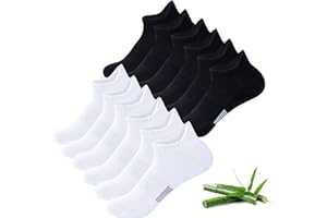 Niorasen Ankle Socks for Women, 6 Pairs Breathable Bamboo Viscose Low Cut Thin Socks,Moisture Wicking Casual Athletic Running