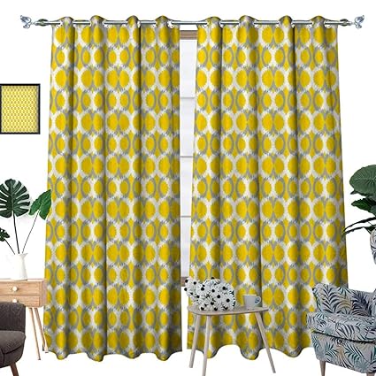 Amazon Com Geometric Window Curtain Drape Ikat Ogee Pattern