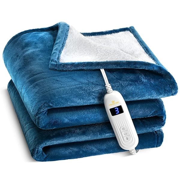 MEDICAL KING HEATED BLANKET, MACHINE WASHABLE EXTREMELY SOFT...