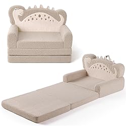 Blissful Diary Foldable Toddler Couch, 2-in-1 Comfy