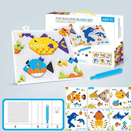 mosaic button board montessori