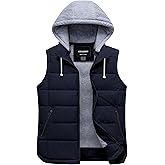 CTFASHION Women's Puffer Vest Winter Sleeveless Jacket Insulated Quilted Waistcoat Outerwear Gilet with Removable hood