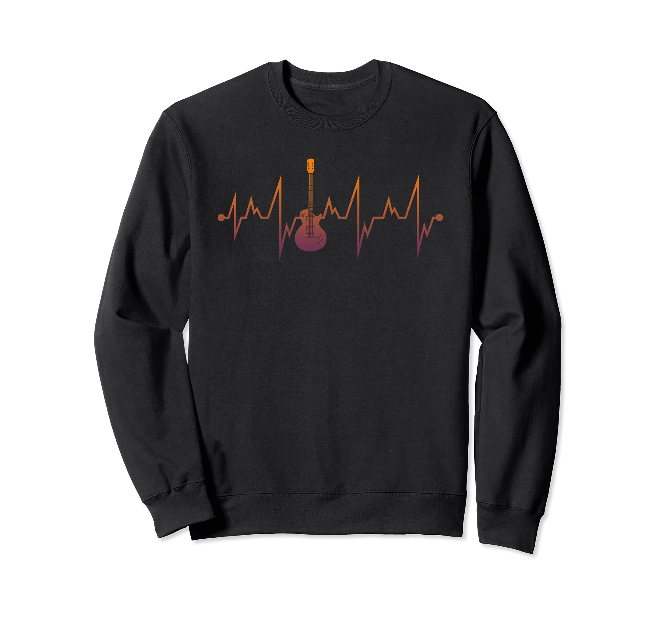 Heartbeat Guitarist Musical Instrument Guitar Player Guitar Sweatshirt