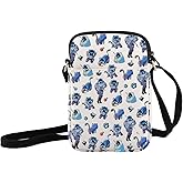 JXGZSO Funny Cat Themed Crossbody Zipper Bag Game Lover Gift Animal Inspired Shoulder Bag
