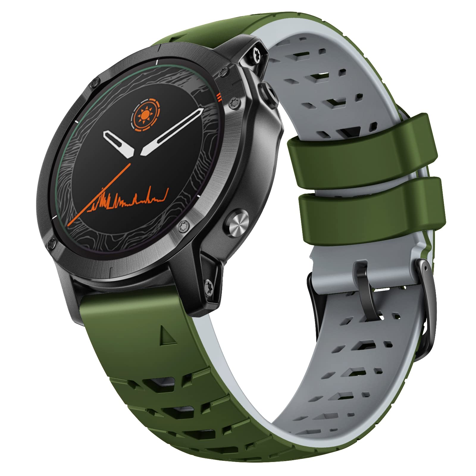 NotoCity for Garmin Fenix 6 Strap/Fenix 5 Strap, 22mm Replacement Band Strap for Garmin Fenix 7/6/6 Pro/5/5 Plus/Epix Gen 2/Forerunner 945/935/Approach S62/S60