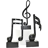 Natural Design Architecture Lifestyle N Adam & Friends Musical Notes Decorations with Treble Clef and 16th Notes, Musical Sta