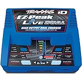 Traxxas EZ Peak Live Dual, 200W Multi-Chemistry Charger with ID, Blue 2973