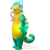 Spooktacular Creations Kids Inflatable Costume, Full Body Light-up Chameleon Air Blow Up Halloween Costumes