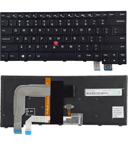 Touche Clavier AZERTY Pour Lenovo ThinkPad E431 E440 T440 Etc. - Noire - Occasion Avec Mécanisme