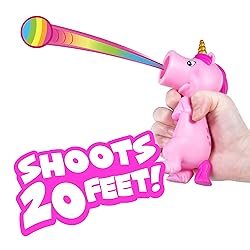 Hog Wild Pink Unicorn Popper Toy - Pop Foam Balls