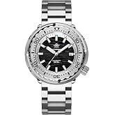 ADDIESDIVE Dive Watches for Men 44.5 MM Automatic Watch Waterproof 300 M | Mens Wristwatch Date Display Analog Luminescent My-H5 Ceramic Bezel Synthetic Sapphire 41 MM Large Face