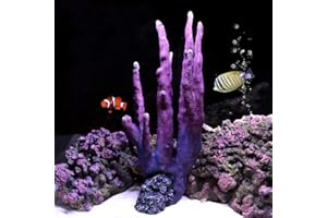 Danmu 1Pc of Polyresin Coral Ornaments, Aquarium Coral Decor for Fish Tank Aquarium Decoration 5.51" L x 3.15" W x 12.6" H