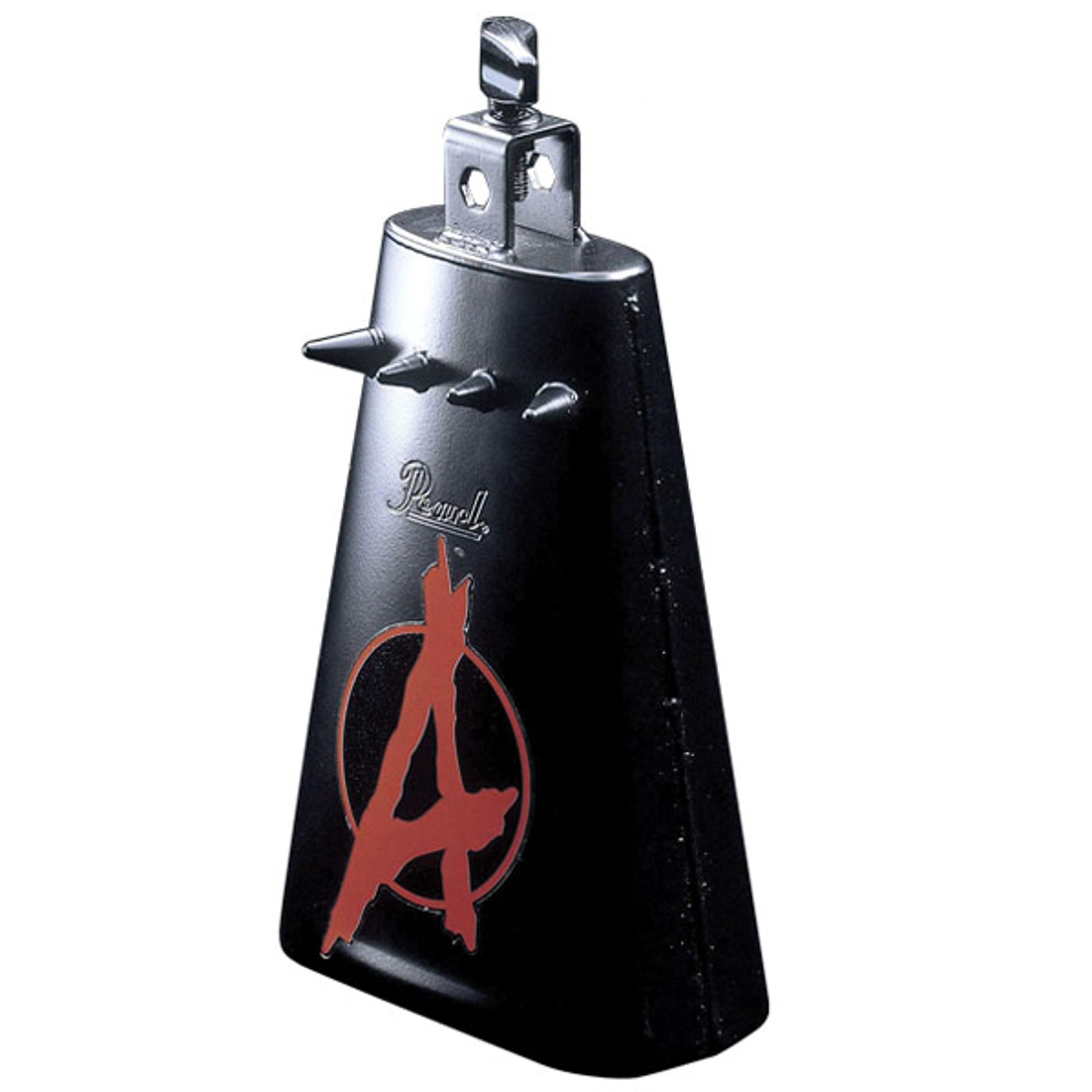 Pearl PCB-20 Anarchy Cowbell - 4 Inch Size - Cold Rolled Steel Material - Spiked Finish - Loud and Sharp Sound - Mountable on 3/8 Inch Rod