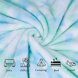 Fleece Blanket Green Throw Blanket - 300GSM Throw